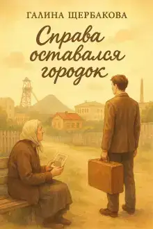 Справа оставался городок